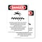 Signmission Portrait Rotating Auger Inside This Danger Sign, Vinyl Decal, 7in W x 10in L, 2PK OS-2PACK-DS-D-710-V-2437 - alternate 1